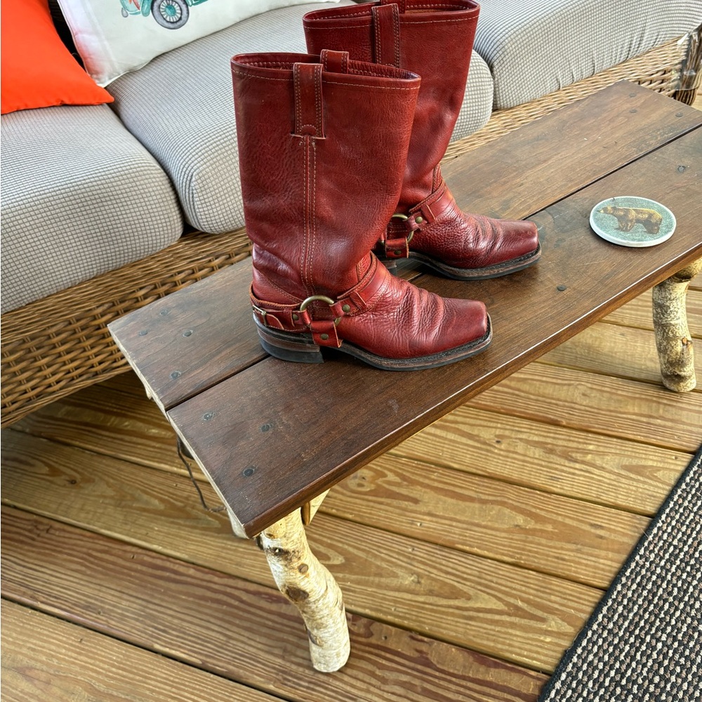 Frye harness boots